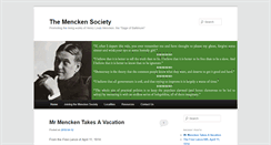 Desktop Screenshot of mencken.org