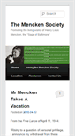 Mobile Screenshot of mencken.org